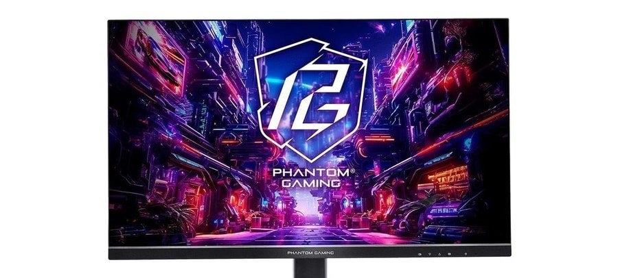 Monitor Gamer ASRock Phantom 27, QHD, 180Hz, 1ms, IPS, FreeSync Premium, HDR 400, DisplayPort e HDMI, Preto PG27QFT1B