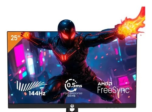 Monitor Gamer Haiz 25 Ips Fhd 144hz 0.5ms Hdmi Dp Vesa 24.5