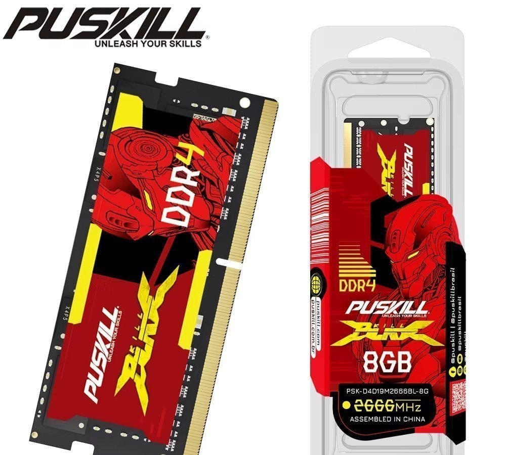 Memória RAM para notebook Puskill DDR4 8GB DDR4 3200MHZ