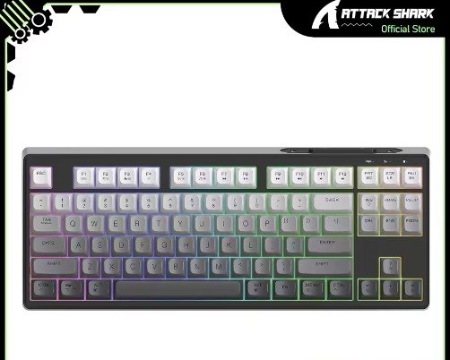 ATTACK SHARK FREWOLF M87 Teclado sem Fio SemiMecanico 4000mah
