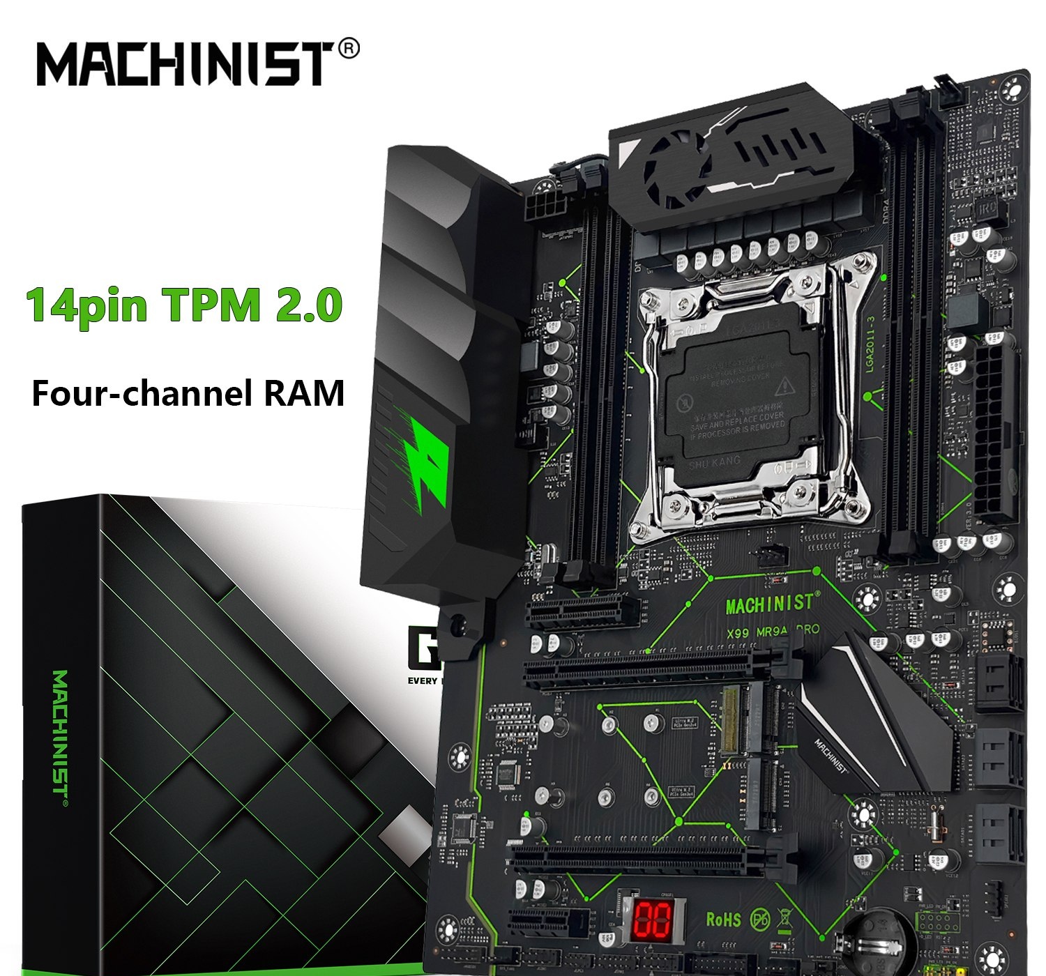Machinist X99 MR9A PRO tem suporte ao TPM 2.0