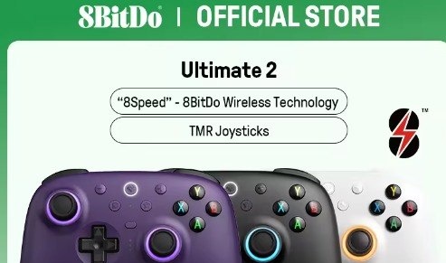 Controle 8BitDo Sem Fio Ultimate 2 TMR