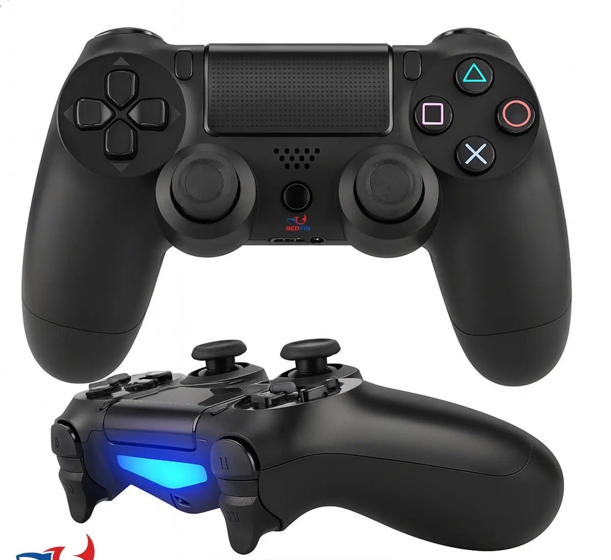 Controle Sem Fio Joystick Bluetooth Para Ps4 Videogame Tv Samsung Pc Dual Shock Manete Sem Fio Com P2 Marca Redfin