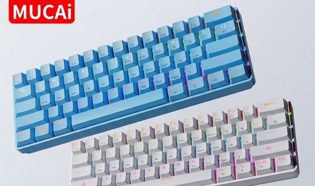 Teclado Mecânico Mucai MK61 RGB Hot Swappable