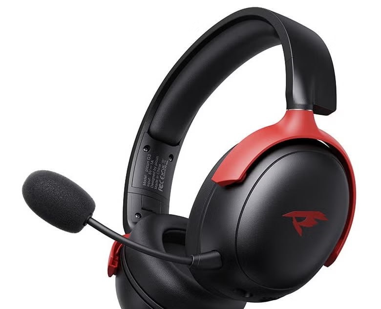 Headset Sem Fio 2.4GHz Picun-G3 Baixa Latência, Áudio Espacial 3D, ENC Mic