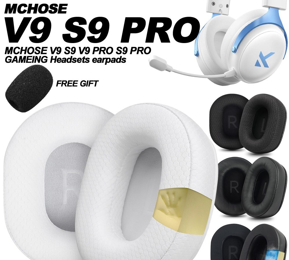 Mchose V9 PRO Headset Sem Fio, Drivers 53mm, 2000mAh