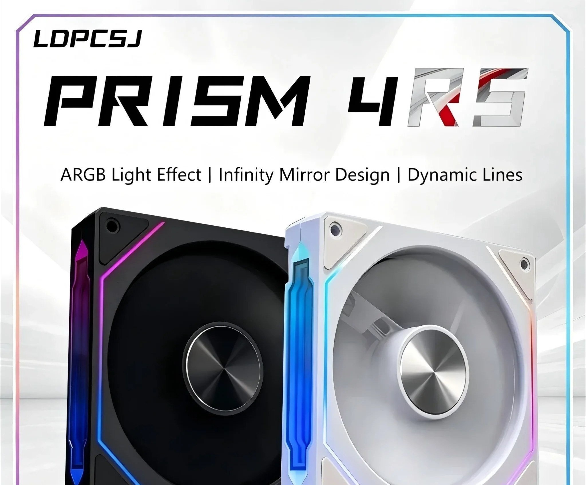 Kit Fan PRISM 4RS aRGB fans 4 rs 5v white ou black