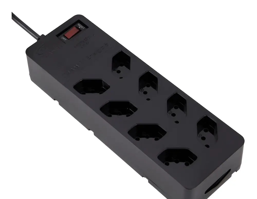 Filtro De Linha com DPS iCLAMPER Energia 8 Tomadas Régua com Tecnologia LCF