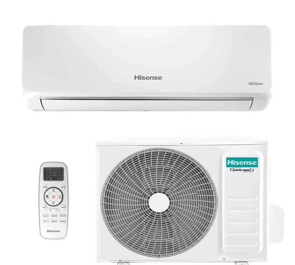 Ar Condicionado Split Inverter Hisense R-32 Hi-wall 9.000 BTUs Quente e Frio Wi-Fi 220v
