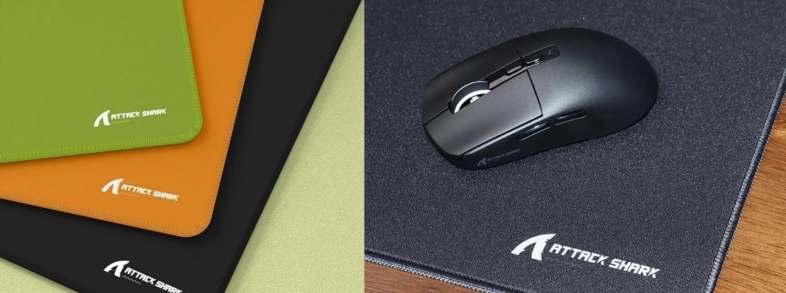 Mousepad Attack Shark CM02, base de borracha antiderrapante 450x400x4mm