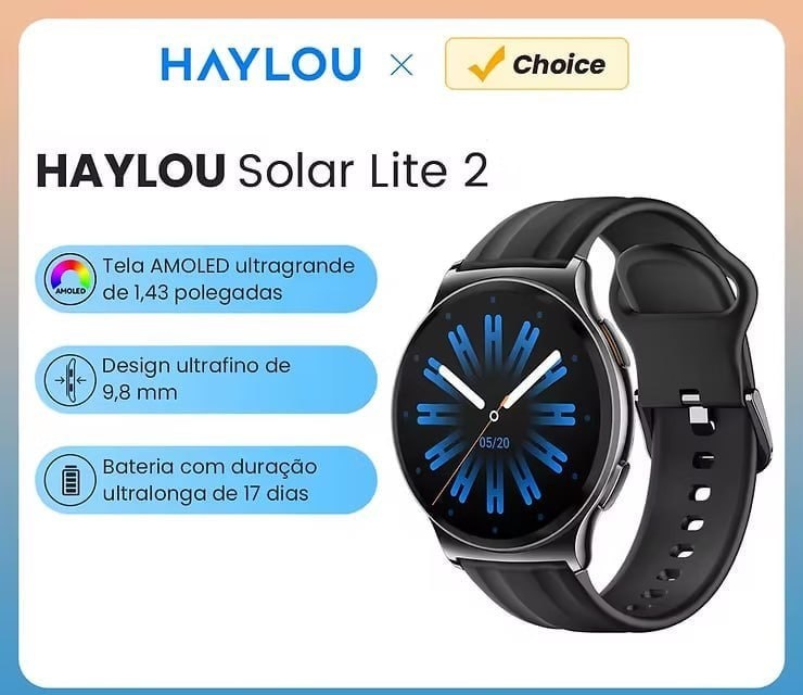 Smartwatch Xiaomi Haylou Solar Lite 2