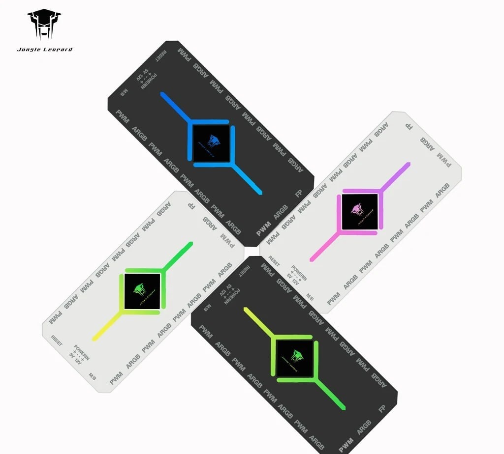 Controladora Jungle Leopard Smart Hub 5V 3PIN ARGB 4 Pin PWM 9 Portas com Controle