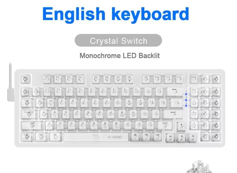 Teclado Mecânico E-YOOSO Z94 , RGB, , 94 teclas