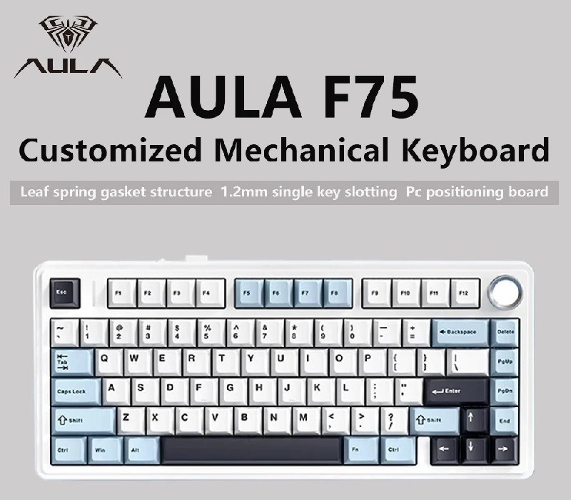 Teclado Mecânico Aula F75 Wireless RGB 75