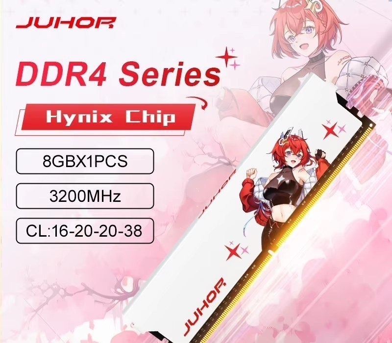 Memória Desktop de Alto Desempenho Juhor DDR4 8GB 3200MHz CL16