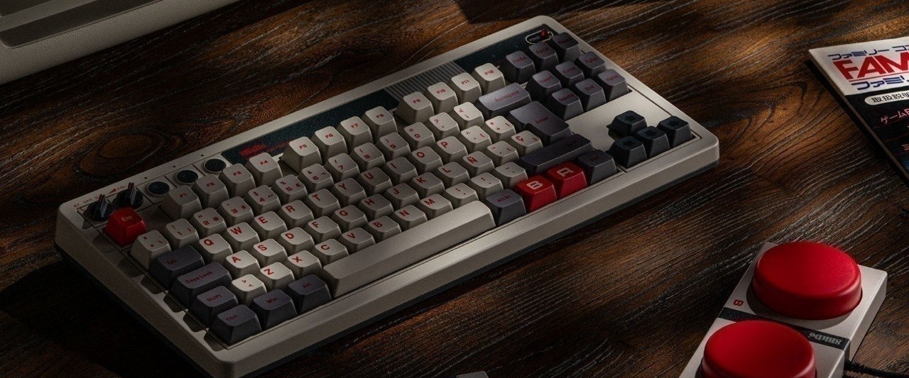 Teclado Mecânico Retrô sem fio 8BitDo com 87 teclas