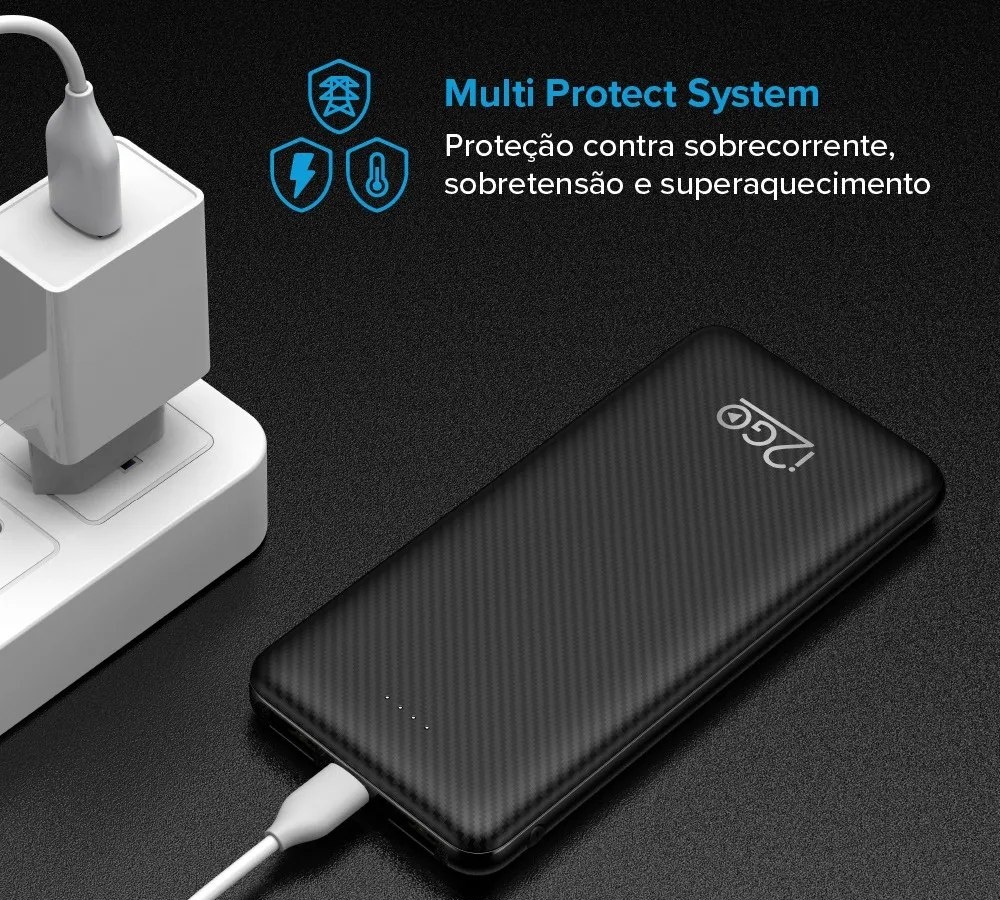 Carregador Portátil Power Bank I2GO 10000mah
