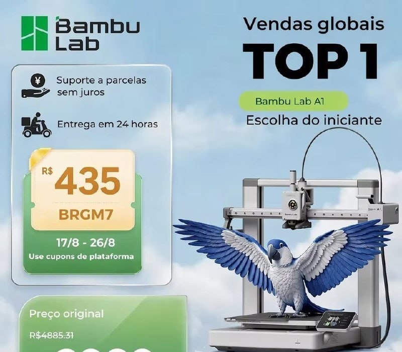 Bambu Lab A1 Envio do Brasil