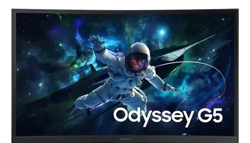 Monitor Samsung 27 Gamer Odyssey G5 Ledva Qhd 165hz 1ms Preto