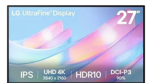 Monitor LG UltraFine - Tela IPS UHD 4K 27, HDR10, DCI-P3 90 , Dynamic Action Sync  27US500-W.