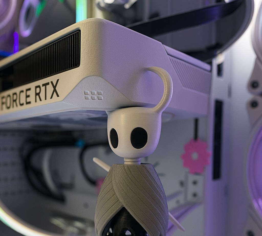 Hollow Knight Suporte de Placa de Vídeo da Infotec 3D Suporte para GPU 74mm a 100mm GUARDIÃO DO VACUO