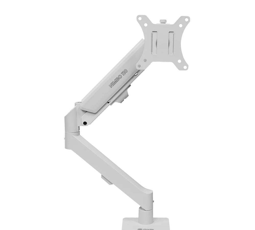 Suporte Articulado Para Monitor 13 a 32 Pistão a Gás Ajustável Zinnia Nimbo 110 Branco