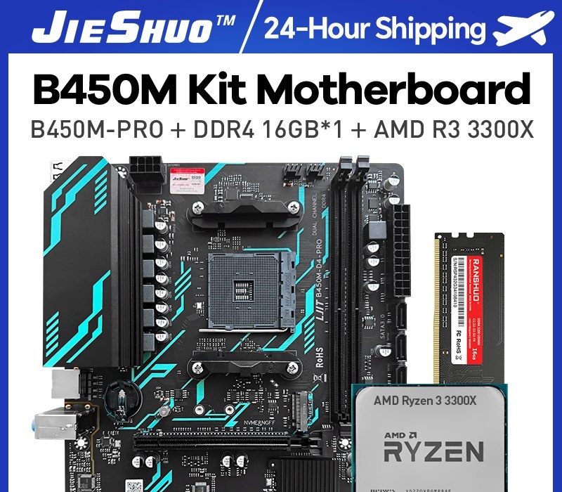 Placa mãe B450M D4 PRO Jieshuo