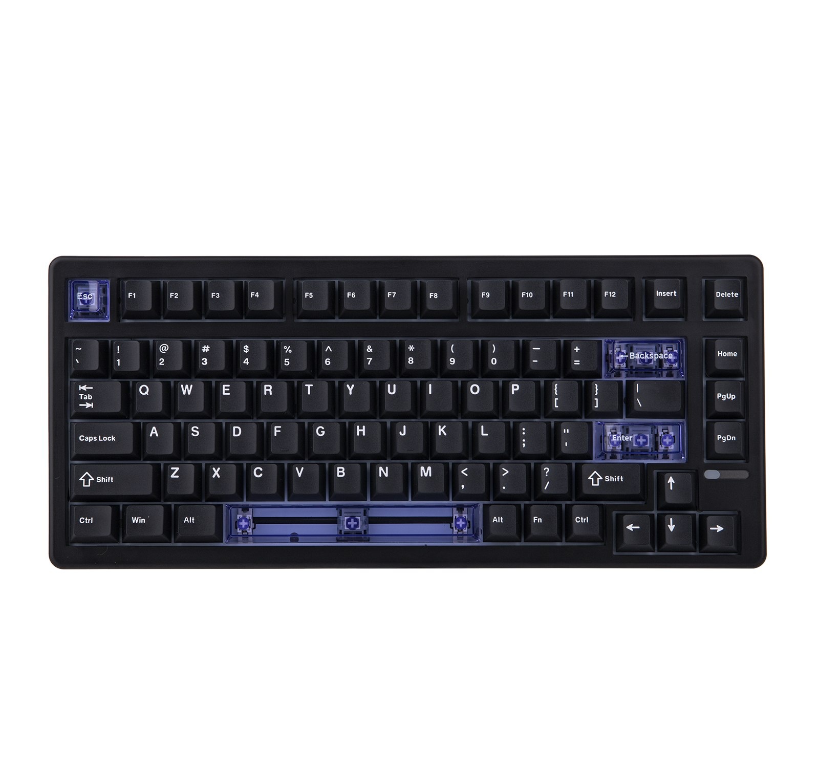 Teclado Gamer Epomaker he80 75 eua qwerty layout hot-swap junta cremosa com fio efeito hall teclado mecânico magnético dks socd para pcmac