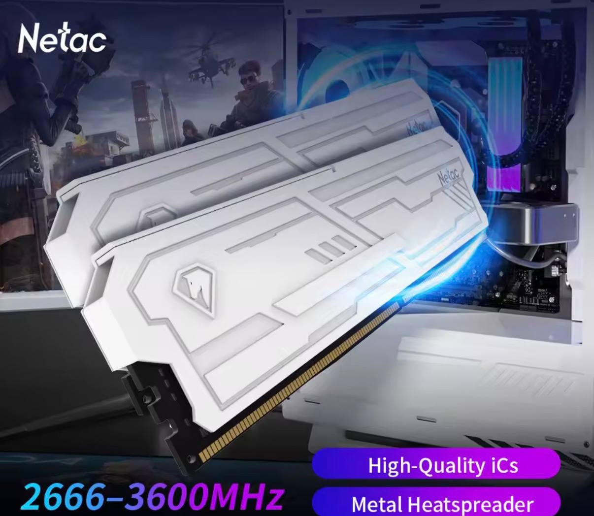 Kit 16GB 2x8 3200Mhz Netac Shadow
