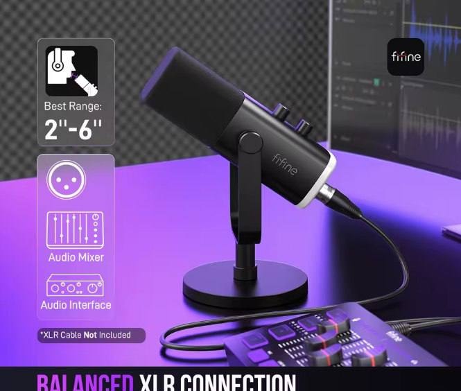 Microfone Dinâmico Fifine AM8