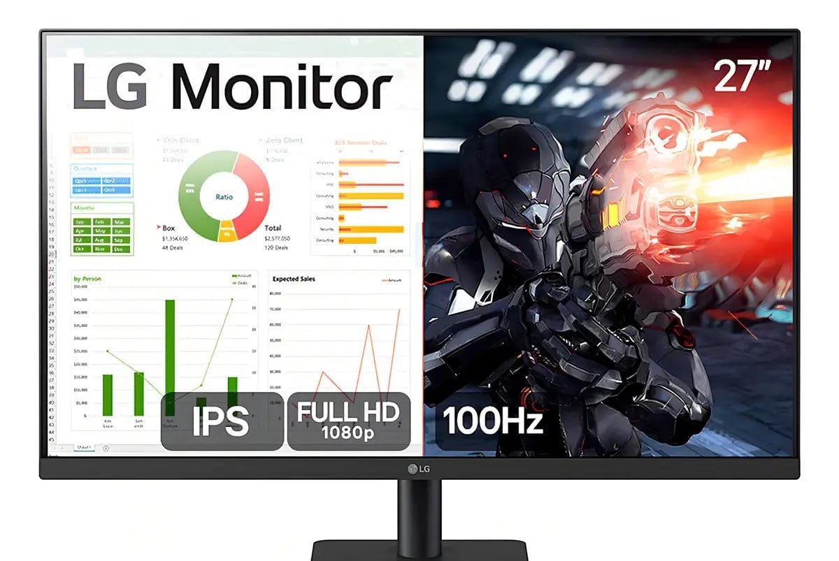 Monitor Gamer LG 27 100hz Full Hd Ips 27ms500 Cor Preto