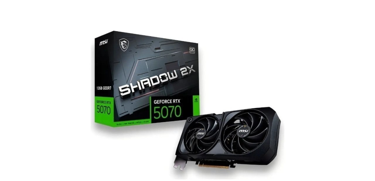 Nvidia RTX 5070 12GB G7 192bits S 2x Oc Msi