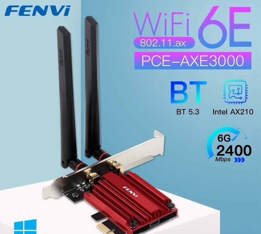 WiFi 6E AX210 Pciexpress  Bluetooth 5.3