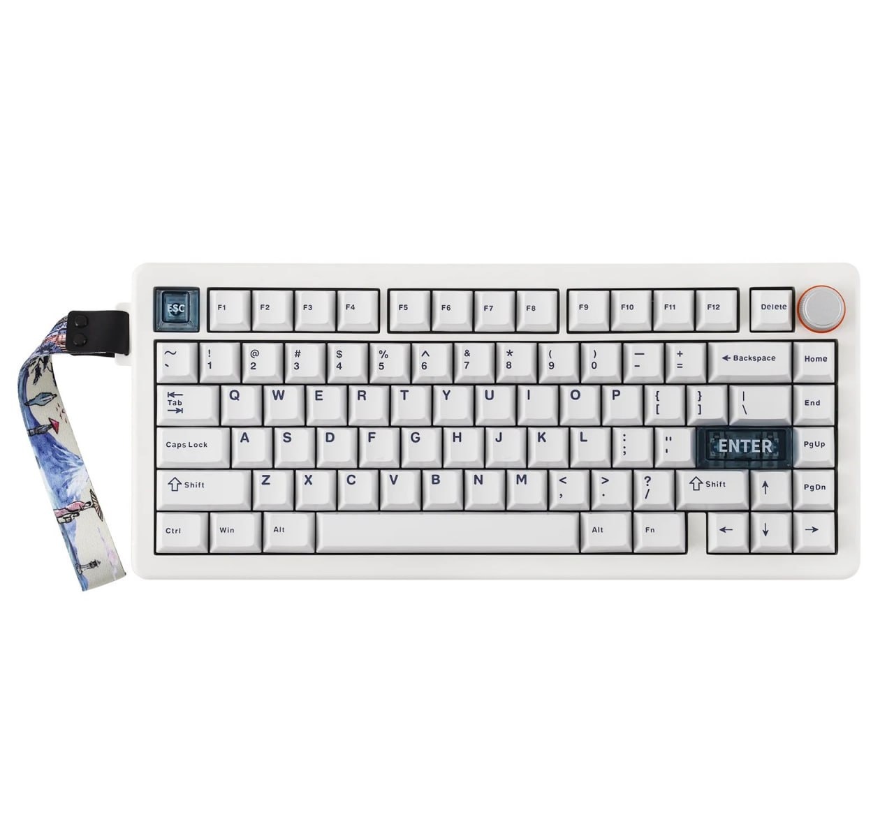 Teclado Mecânico Sem fio MECHLANDSxCIDOO QK75 75. Hot-Swap Gasket. Tri-Mode, RGB Backlit