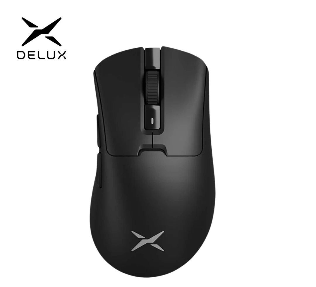 Mouse Delux M900 PRO, PAW3395, 8KHz, com Dock de Carregamento