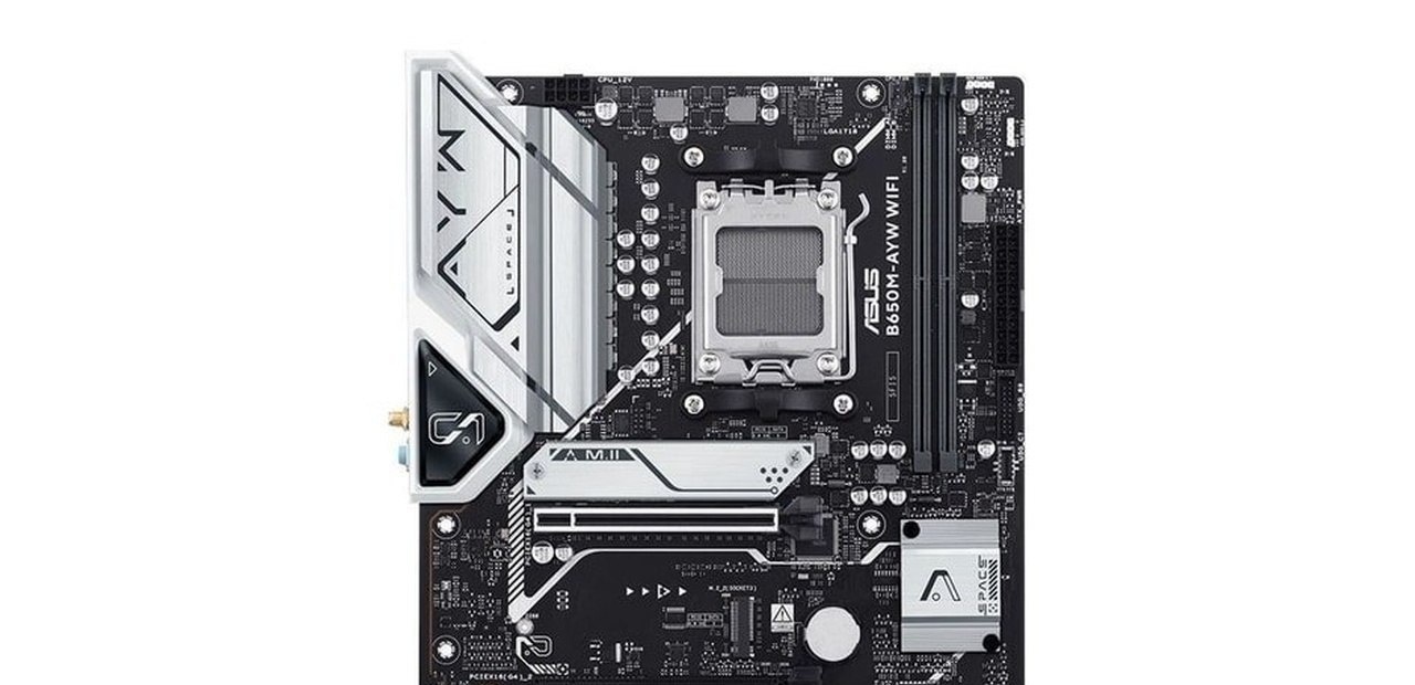 Placa Mãe Asus B650M-Ayw WIFI, DDR5, Socket AMD AM5, M-ATX, Chipset AMD B650 B650M-Ayw-WIFI