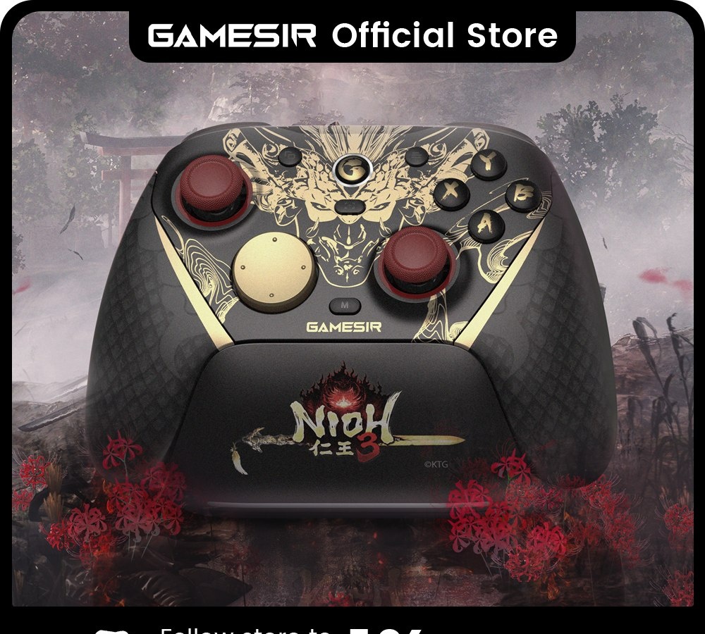 Controle GameSir G7 Pro 8K Edição Nioh 3, Controle Sem Fio para Nintendo Switch 2, Android, iOS, PC, Steam