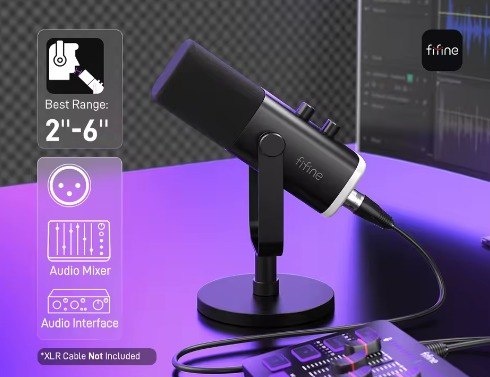 Fifine AM8 microfone dinâmico usbxlr AmpliGame-AM8