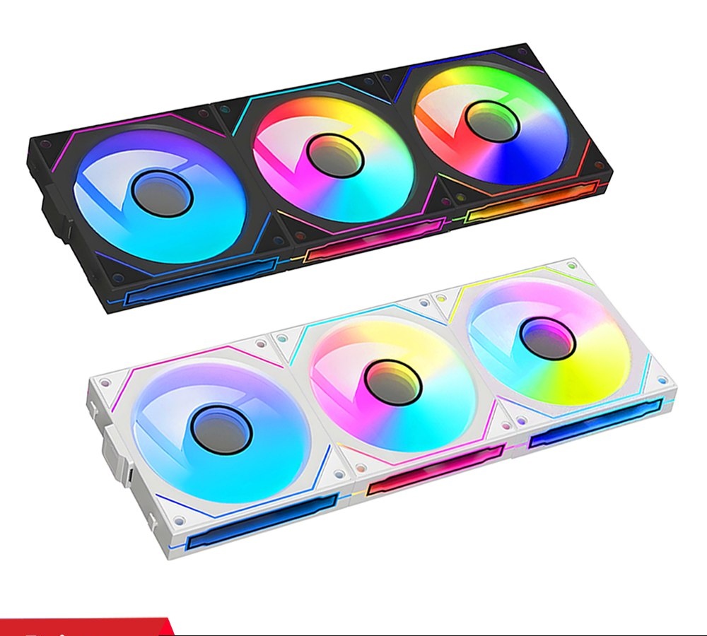 2x Kit 3x de Fans Magnéticas Coolcirc Adicione 2 unidades de Kit de fan com 3 Reverse ou forward