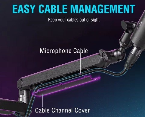 Suporte para microfone e câmeras FIFINE Premium  Bm88