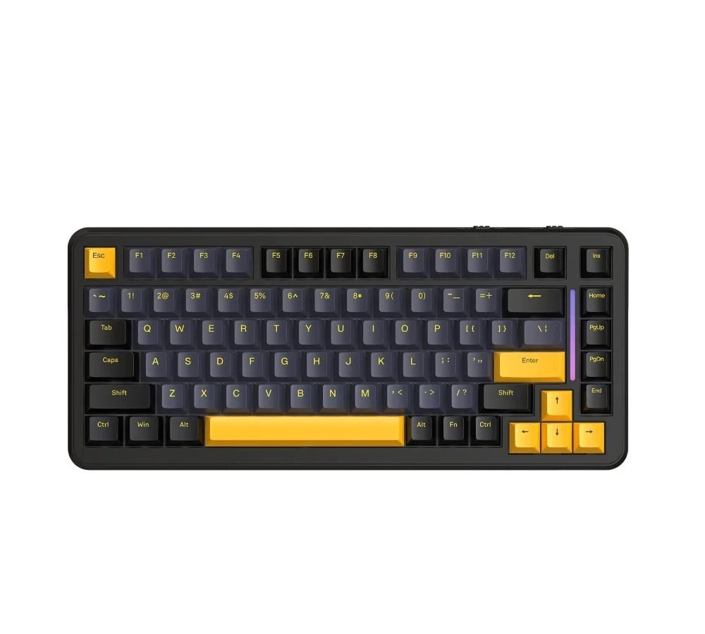 Teclado Sem Fio Mecânico Gamer Attack Shark M86, RGB, Tri-Mode Wireless Bluetooth USB-C, Preto M86