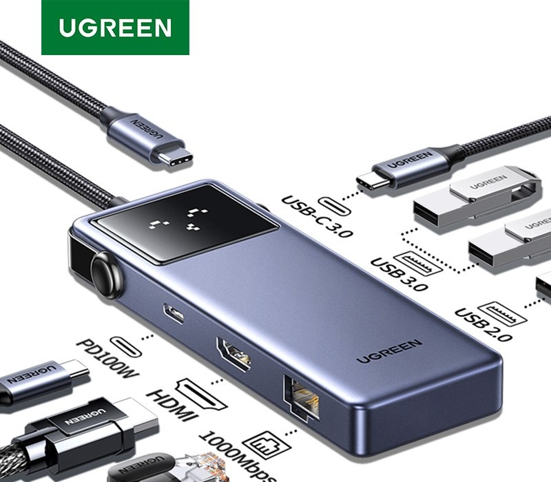 HUB  USB UGREEN Uno 7-em-1