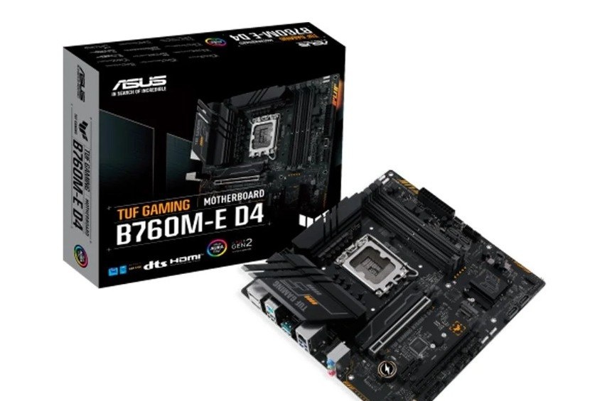 Placa-Mãe ASUS TUF Gaming B760M-E D4, Intel, M-ATX, DDR4, Preto - 90MB1E90-M0EAY0