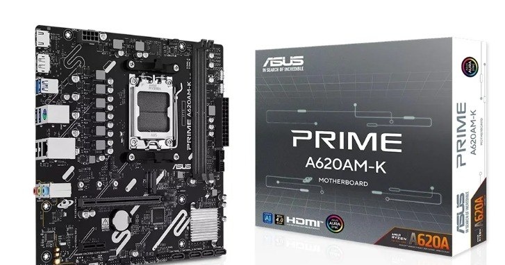Placa Mãe ASUS PRIME A620AM-K, AMD AM5 , mATX, DDR5 - 90MB1GX0-M0EAY0