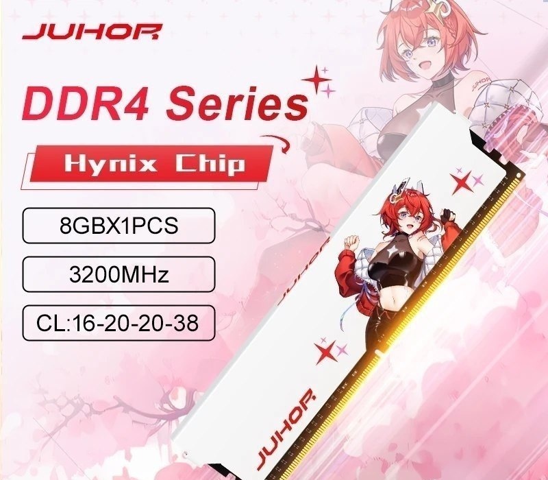 Memória Desktop de Alto Desempenho Juhor DDR4 8GB 3200MHz CL16