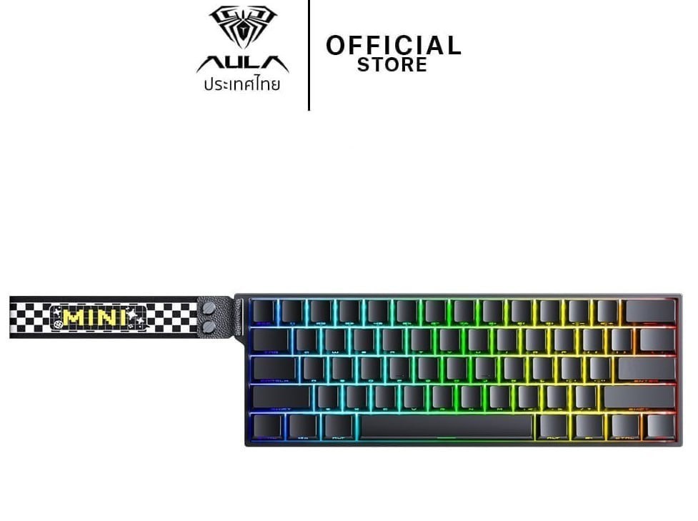 Teclado Magnetico Sem Fio Aula Mini60 PRO, RT 0.01MM, 2.4Ghz , RGB Tri-Mode