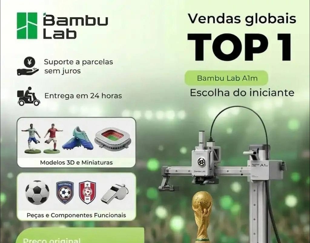 Bambu Lab A1 Mini Impressora 3D 500 mms