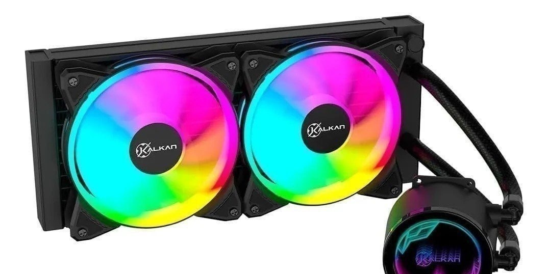 Water Cooler Kalkan Iota V2 240 Rgb 240mm Tdp 250w Preto