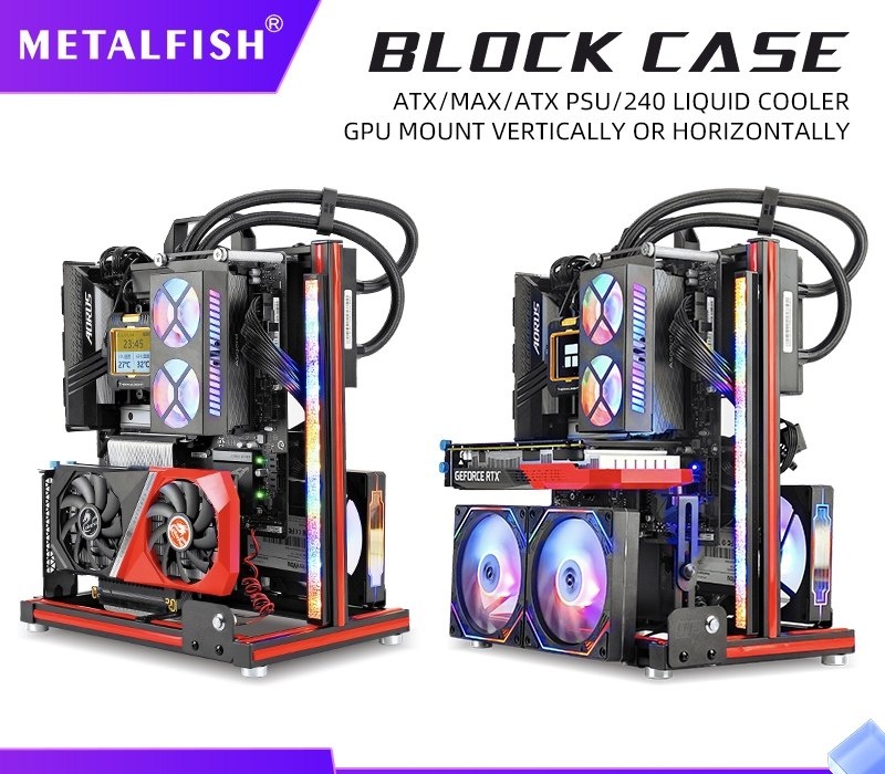 Gabinete de bancada Metalfish Block Case
