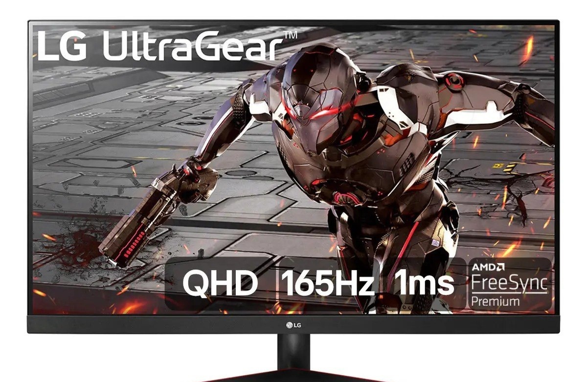Monitor LG Ultragear 32 2K QHD 165Hz 1ms MBR HDR10 FreeSync 32GN600